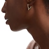 Thumbnail Image 1 of Triangle Hoop Earrings in 10K Gold