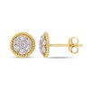Thumbnail Image 1 of 0.49 CT. T.W. Multi-Diamond Flower Twisted Frame Stud Earrings in 14K Gold