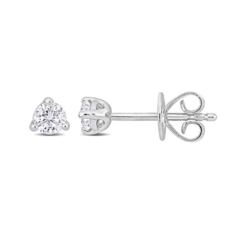 Main Image 1 of 0.24 CT. T.W. Diamond Solitaire Stud Earrings in Platinum