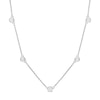 Thumbnail Image 1 of 0.99 CT. T.W. Diamond Station Necklace in Platinum