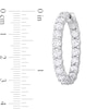 Thumbnail Image 3 of 7.82 CT. T.W. Diamond Inside-Out Hoop Earrings in 14K White Gold