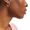 Thumbnail Image 1 of 21.0mm Concave Bamboo Hoop Earrings in 10K Gold