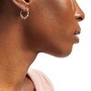 Thumbnail Image 2 of 21.0mm Concave Bamboo Hoop Earrings in 10K Gold