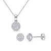 Thumbnail Image 1 of 0.51 CT. T.W. Multi-Diamond Pendant and Stud Earrings Set in Sterling Silver