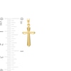 Thumbnail Image 2 of Flared Cross Necklace Charm in 14K Gold