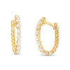 Thumbnail Image 1 of Cubic Zirconia Huggie Hoop Earrings in 14K Gold