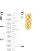 Curb Chain Huggie Hoop Earrings in 10K Gold