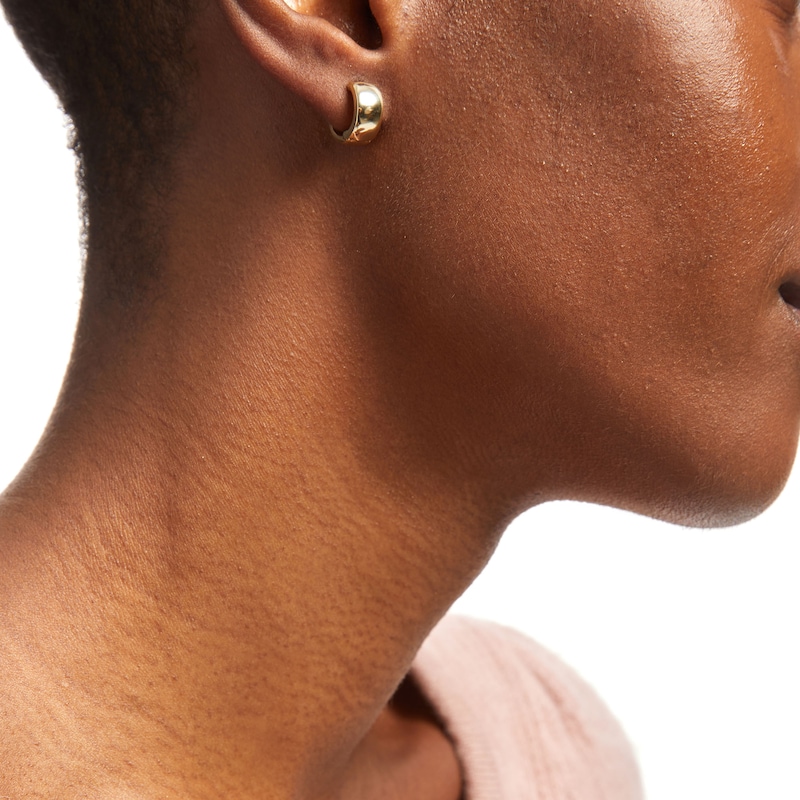 Main Image 2 of 12.0mm Huggie Hoop Earrings in 10K Gold