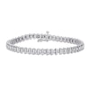Thumbnail Image 1 of 0.95 CT. T.W. Diamond Rectangle Frame Link Bracelet in Sterling Silver - 7.25"