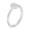 Thumbnail Image 2 of Forever Connected 0.20 CT. T.W. Princess-Cut Diamond Rectangular Frame Ring in 10K White Gold
