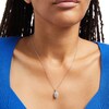 Thumbnail Image 2 of Forever Connected 0.50 CT. T.W. Diamond Oval-Shaped Double Frame Pendant in 10K White Gold