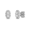 Thumbnail Image 1 of Forever Connected 0.40 CT. T.W. Diamond Oval-Shaped Frame Stud Earrings in 10K White Gold