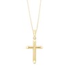 Thumbnail Image 1 of Child's Tube Cross Pendant in 14K Gold - 13"