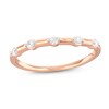 Thumbnail Image 1 of 0.085 CT. T.W. Diamond Five Stone Anniversary Band in 10K Rose Gold