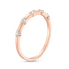 Thumbnail Image 2 of 0.085 CT. T.W. Diamond Five Stone Anniversary Band in 10K Rose Gold