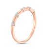 Thumbnail Image 3 of 0.085 CT. T.W. Diamond Five Stone Anniversary Band in 10K Rose Gold