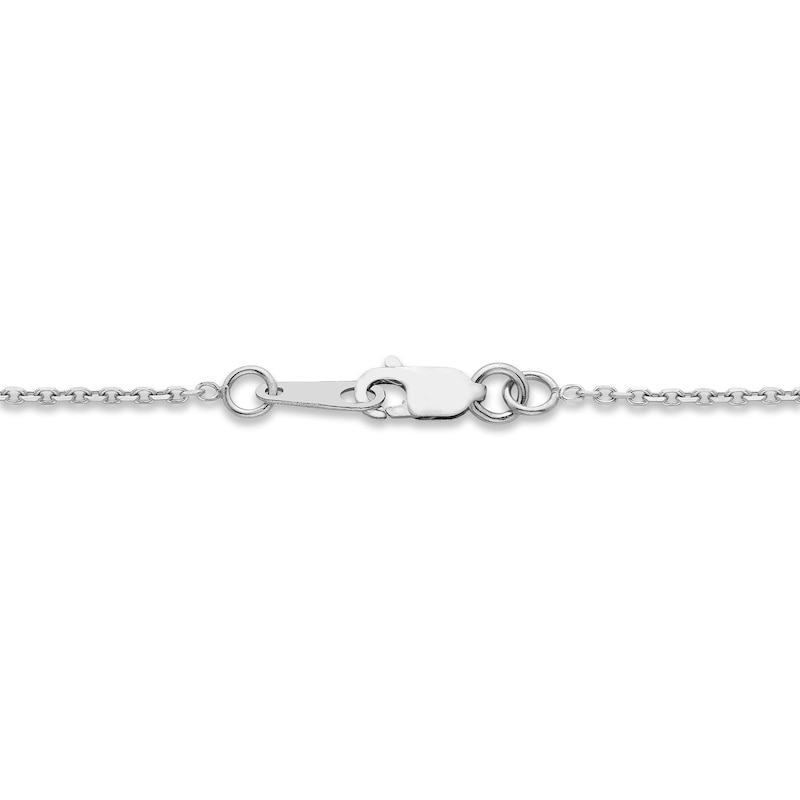 Forever Connected 0.25 CT. T.W. Pear-Shaped Diamond Heart Frame Necklace in Sterling Silver