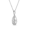 Forever Connected 1.00 CT. T.W. Pear-Shaped Diamond Frame Pendant in 10K White Gold