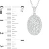 Thumbnail Image 2 of Forever Connected 1.00 CT. T.W. Diamond Oval-Shaped Double Frame Pendant in 10K White Gold