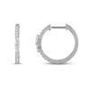 Forever Connected 0.33 CT. T.W. Pear-Shaped Diamond Hoop Earrings in Sterling Silver