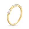 Thumbnail Image 2 of 0.085 CT. T.W. Baguette Diamond Three Stone Anniversary Band in 10K Gold