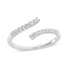 0.18 CT. T.W. Diamond Graduated Bypass Anniversary Band in 10K Gold