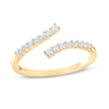 Thumbnail Image 0 of 0.18 CT. T.W. Diamond Graduated Bypass Anniversary Band in 10K Gold