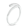 0.145 CT. T.W. Diamond Graduated Slant Bypass Anniversary Band in 10K Gold