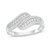 Thumbnail Image 0 of 0.29 CT. T.W. Diamond Wave Triple Row Anniversary Band in 10K White Gold