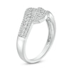 Thumbnail Image 2 of 0.29 CT. T.W. Diamond Wave Triple Row Anniversary Band in 10K White Gold