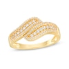 Thumbnail Image 0 of 0.29 CT. T.W. Diamond Wave Triple Row Anniversary Band in 10K Gold