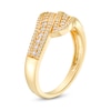 Thumbnail Image 2 of 0.29 CT. T.W. Diamond Wave Triple Row Anniversary Band in 10K Gold