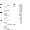 Thumbnail Image 3 of 0.50 CT. T.W. Multi-Diamond Graduated Drop Earrings in 10K White Gold