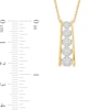 Thumbnail Image 3 of 0.25 CT. T.W. Multi-Diamond Graduated Five Stone Pendant in 10K Gold