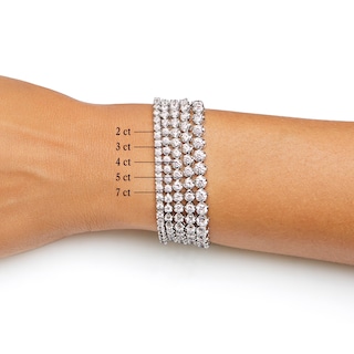 2.73 CT. T.W. Diamond Tennis Bracelet in Sterling Silver