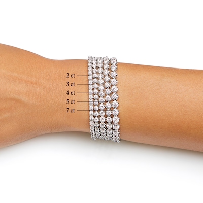 2.73 CT. T.W. Diamond Tennis Bracelet in Sterling Silver