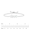 Thumbnail Image 3 of Diamond Accent Cursive Script "Love" Bolo Bracelet in Sterling Silver – 9.5"
