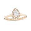 Thumbnail Image 0 of Emmy London 0.60 CT. T.W. Certified Pear-Shaped Diamond Frame Engagement Ring in 18K Gold (F/ VS2)