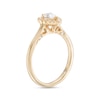 Thumbnail Image 2 of Emmy London 0.60 CT. T.W. Certified Pear-Shaped Diamond Frame Engagement Ring in 18K Gold (F/ VS2)