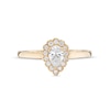 Emmy London 0.60 CT. T.W. Certified Pear-Shaped Diamond Frame Engagement Ring in 18K Gold (F/ VS2)