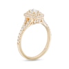 Thumbnail Image 3 of Emmy London 0.80 CT. T.W. Certified Emerald-Cut Diamond Double Engagement Frame Ring in 18K Gold (F/ VS2)