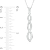 Thumbnail Image 3 of Diamond Accent Twist Pendant in Sterling Silver