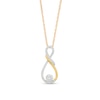 0.20 CT. T.W. Multi-Diamond Infinity Loop Pendant in 10K Gold
