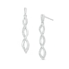 Thumbnail Image 0 of Diamond Accent Twist Drop Earrings in Sterling Silver