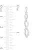 Thumbnail Image 2 of Diamond Accent Twist Drop Earrings in Sterling Silver