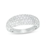 Thumbnail Image 0 of 0.95 CT. T.W. Diamond Multi-Row Oblong Band in 10K White Gold