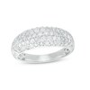 Thumbnail Image 1 of 0.95 CT. T.W. Diamond Multi-Row Oblong Band in 10K White Gold