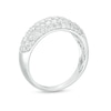 Thumbnail Image 3 of 0.95 CT. T.W. Diamond Multi-Row Oblong Band in 10K White Gold