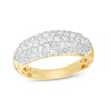 Thumbnail Image 1 of 0.95 CT. T.W. Diamond Multi-Row Oblong Band in 10K Gold