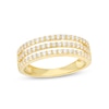 Thumbnail Image 0 of 0.45 CT. T.W. Diamond Triple Row Band in 10K Gold